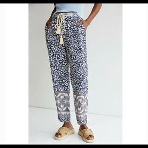 Anthropologie | Ollari Tasseled Tapered Trousers Size Medium